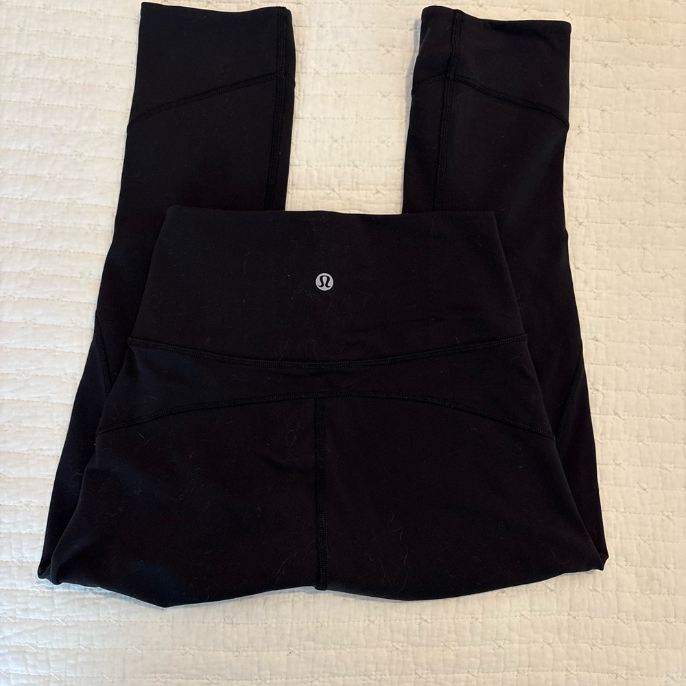 Lululemon Align High Rise Crop 23” Black Leggings
